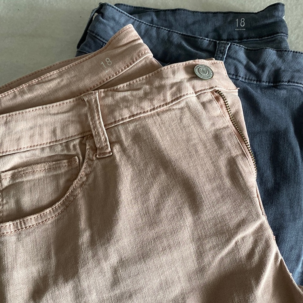 2 pair of 18 So brand jeggings